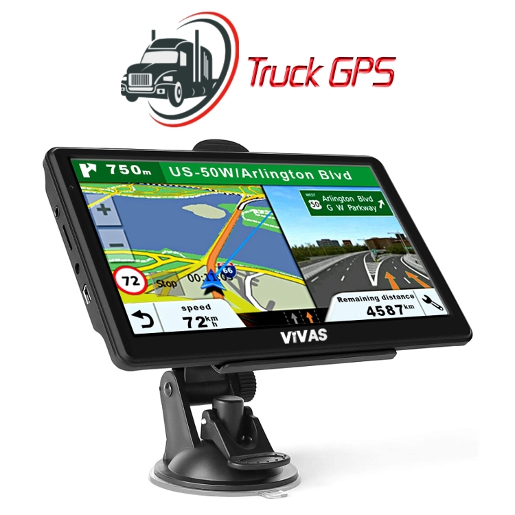 Професионална GPS навигация за камион Vivas Max 7075 EU, 7"